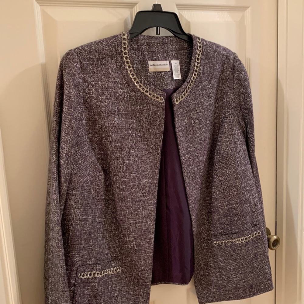 Alfred dunner lined dress jacket.